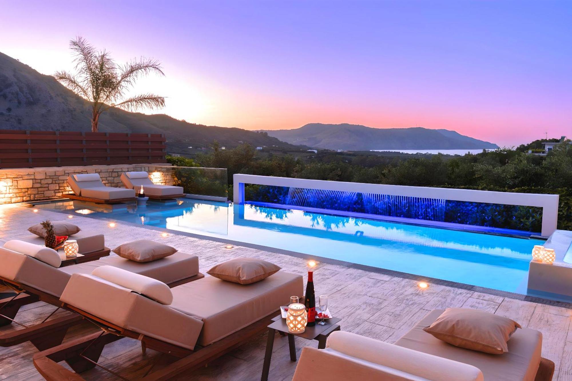 Minoas Villas Heated Pool Kournas Exterior photo