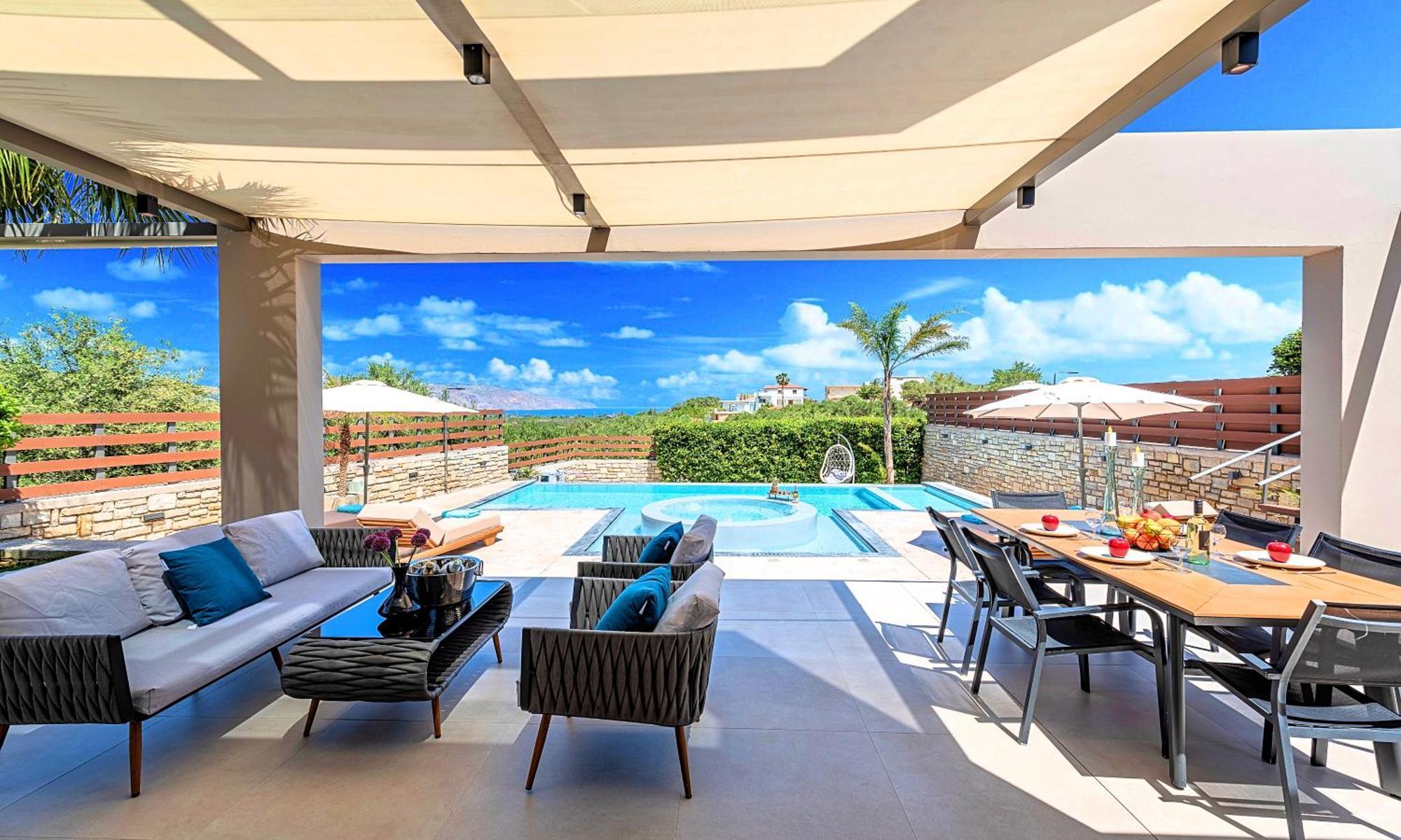 Minoas Villas Heated Pool Kournas Exterior photo