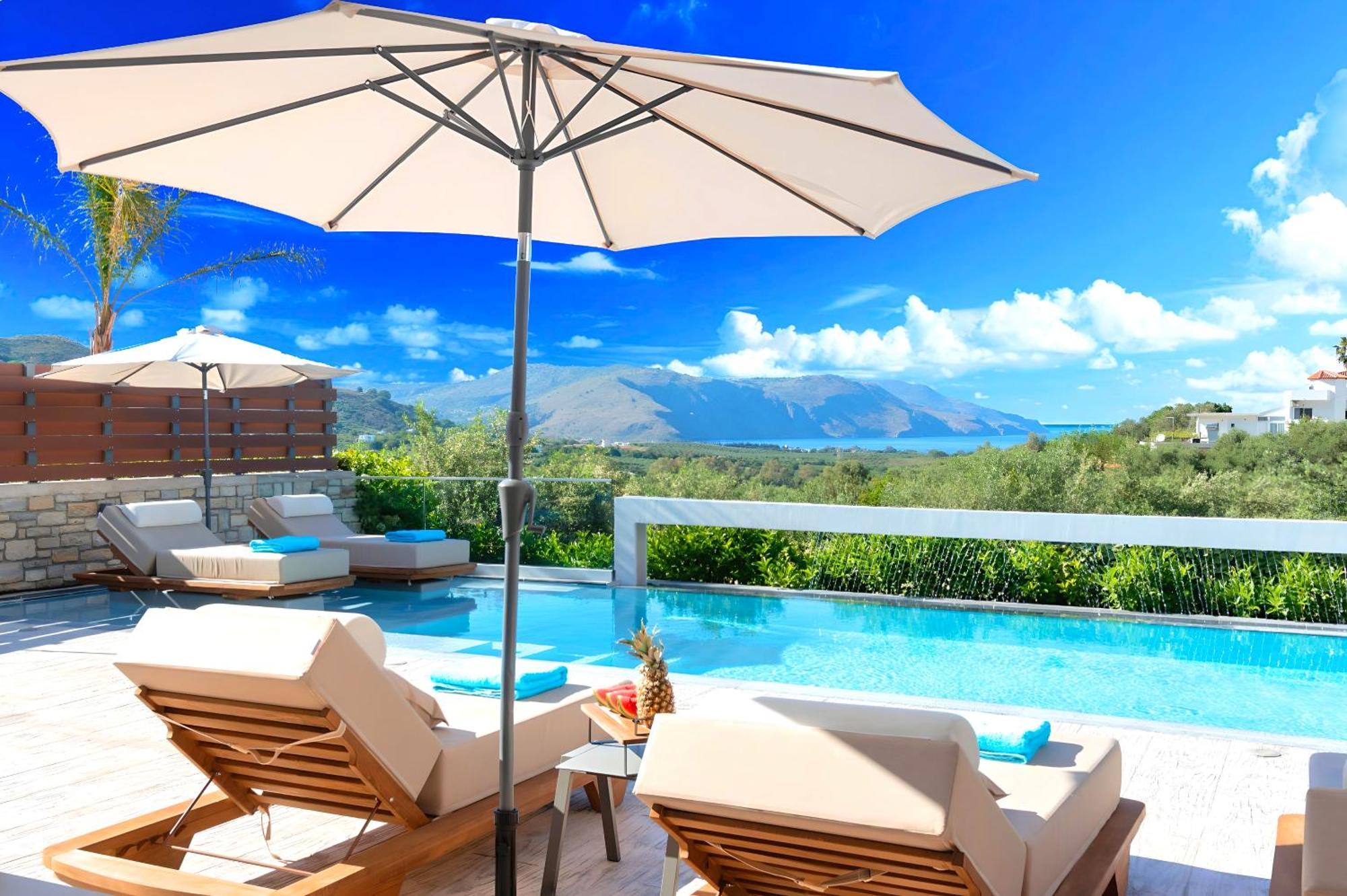Minoas Villas Heated Pool Kournas Exterior photo